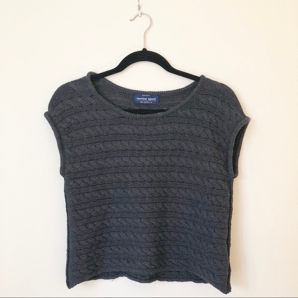 American Apparel Sweaters - American Apparel Gray Knitted Sweater